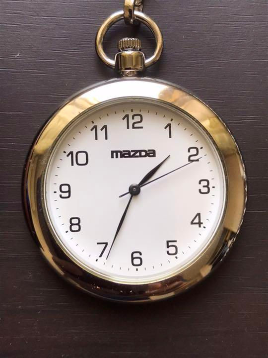 Thumbnail: Unused 1997 JDM Rotary Engine Mazda Pocket Watch Made in Japan