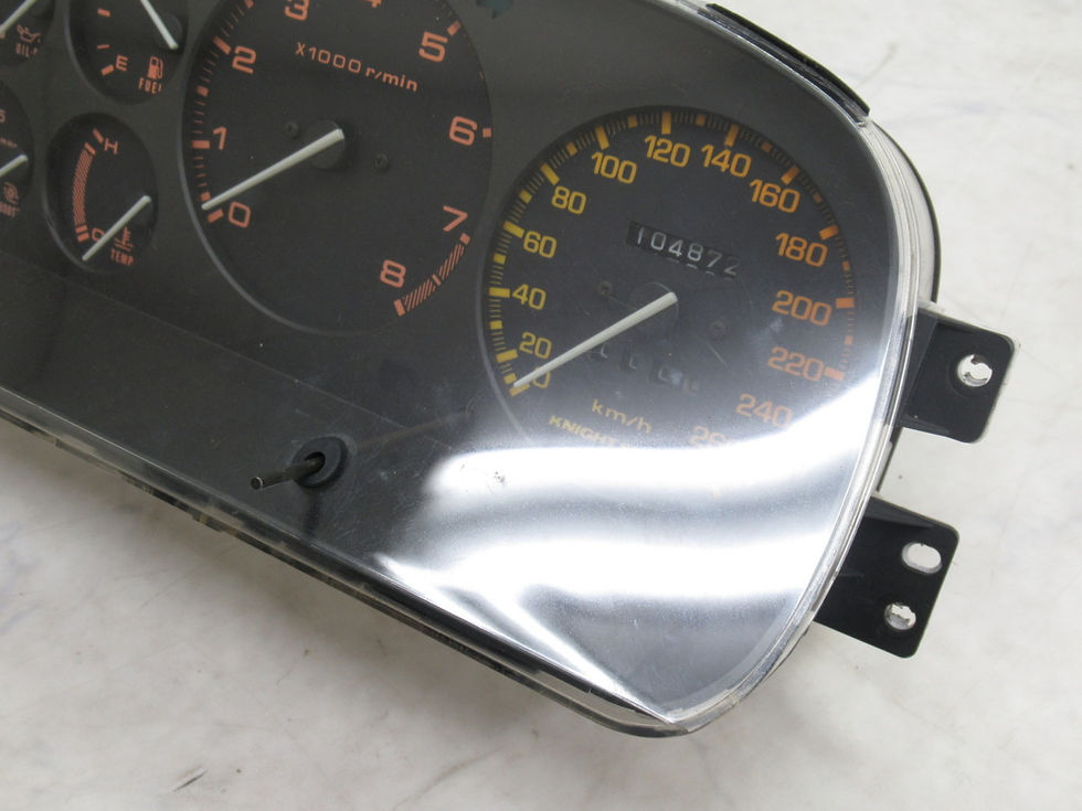 Thumbnail: Pre-owned Knight Sports 260kmh oem cluster gauge for 1989-1991 Mazda RX7 FC late