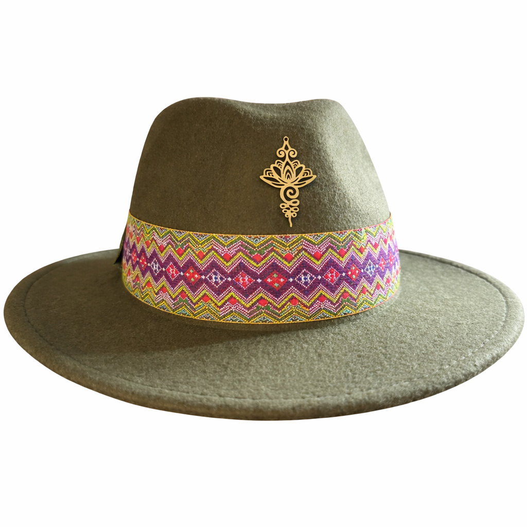Chapeau Lotus Kundalini – Vert - Pamooya