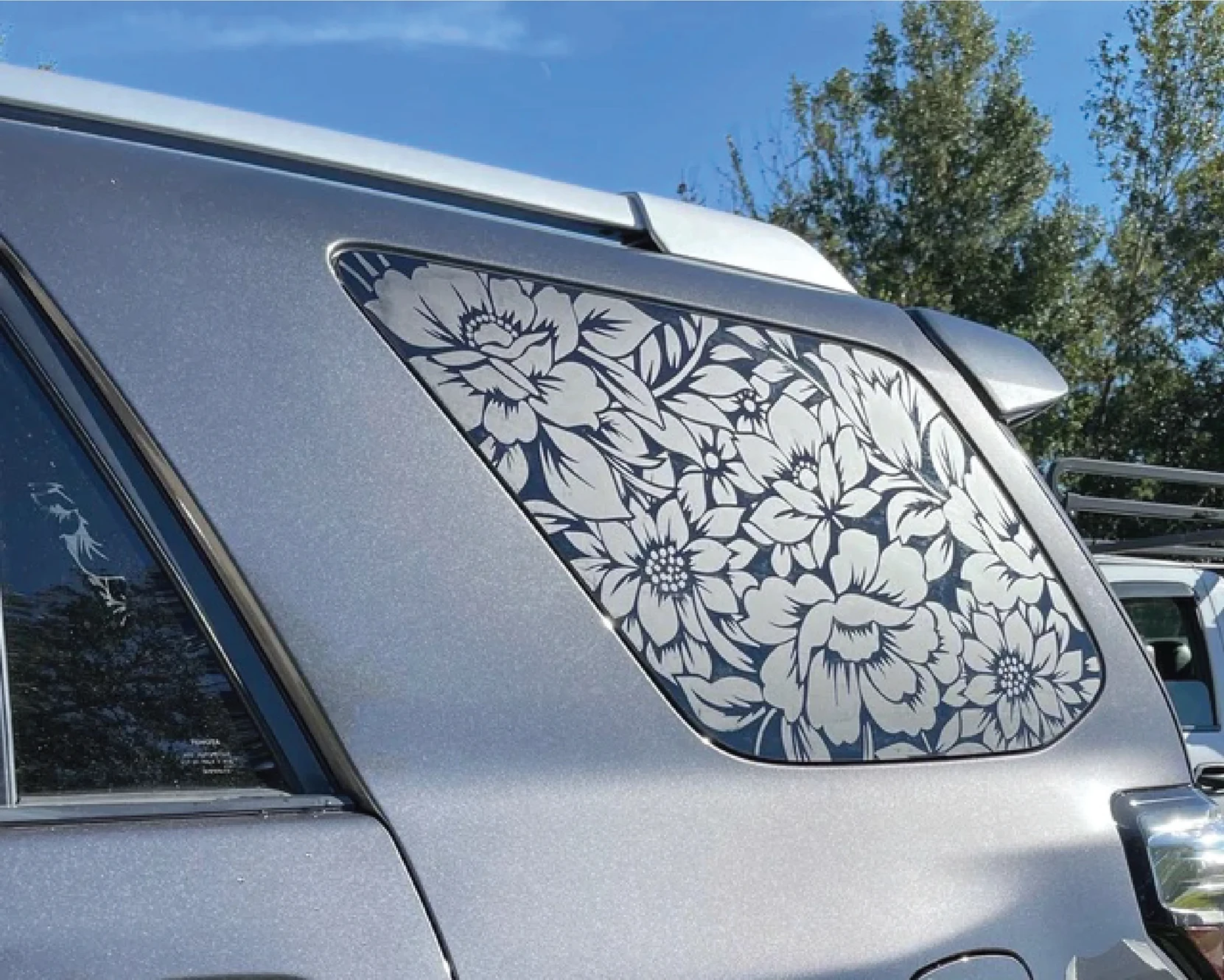 floralmontageprezisioncutvinylwindowdecalfortoyota4runner
