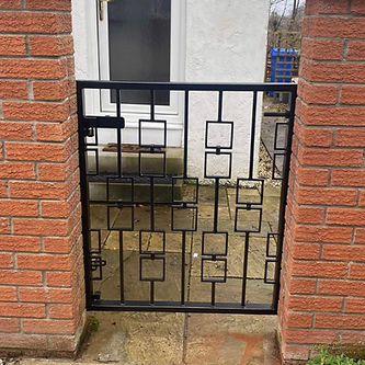 Steel garden gate