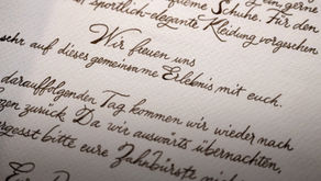 Kalligrafische Glückwünsche