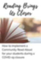Bring your students and community together during social distancing with virtual First Chapter Friday read alouds.