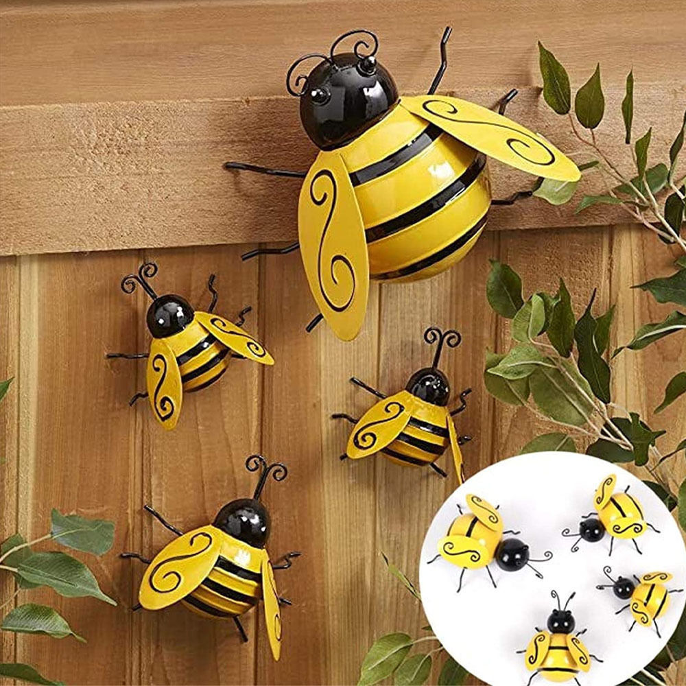 Wrought Iron Bee Wall Art - American Country Decor