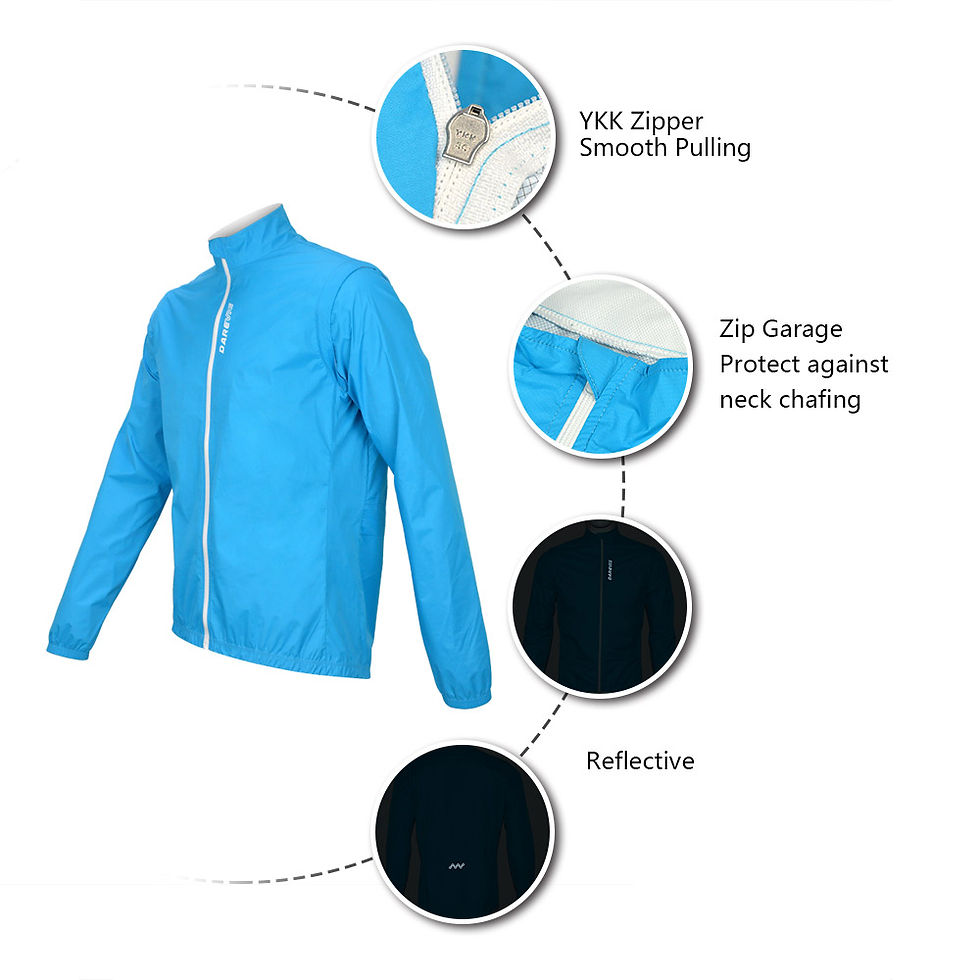 Thumbnail: Darevie Windproof/Water Resistant Coat/Vest  removable sleeves cycling jacket