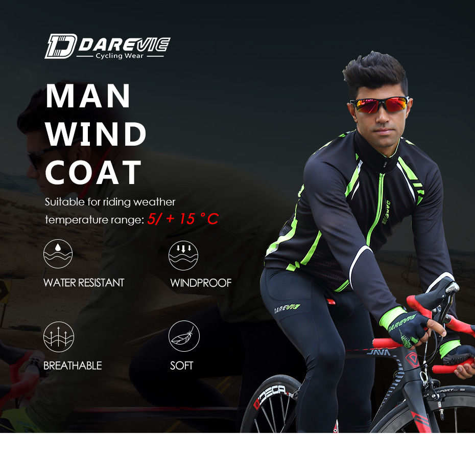 Dareive cycling thermal suits set waterproof windbreak cycling jacket breathable