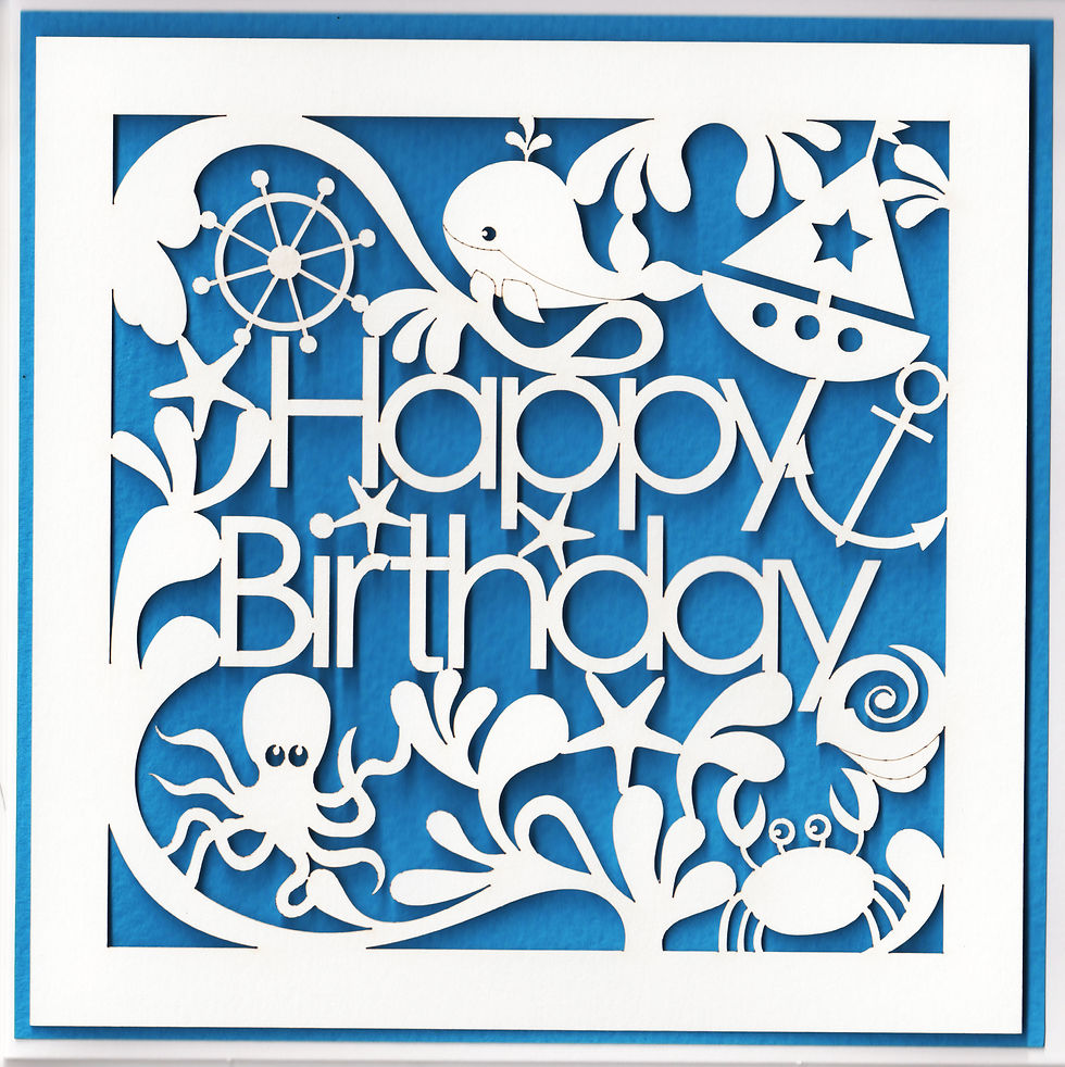 Thumbnail: Whale Birthday Card