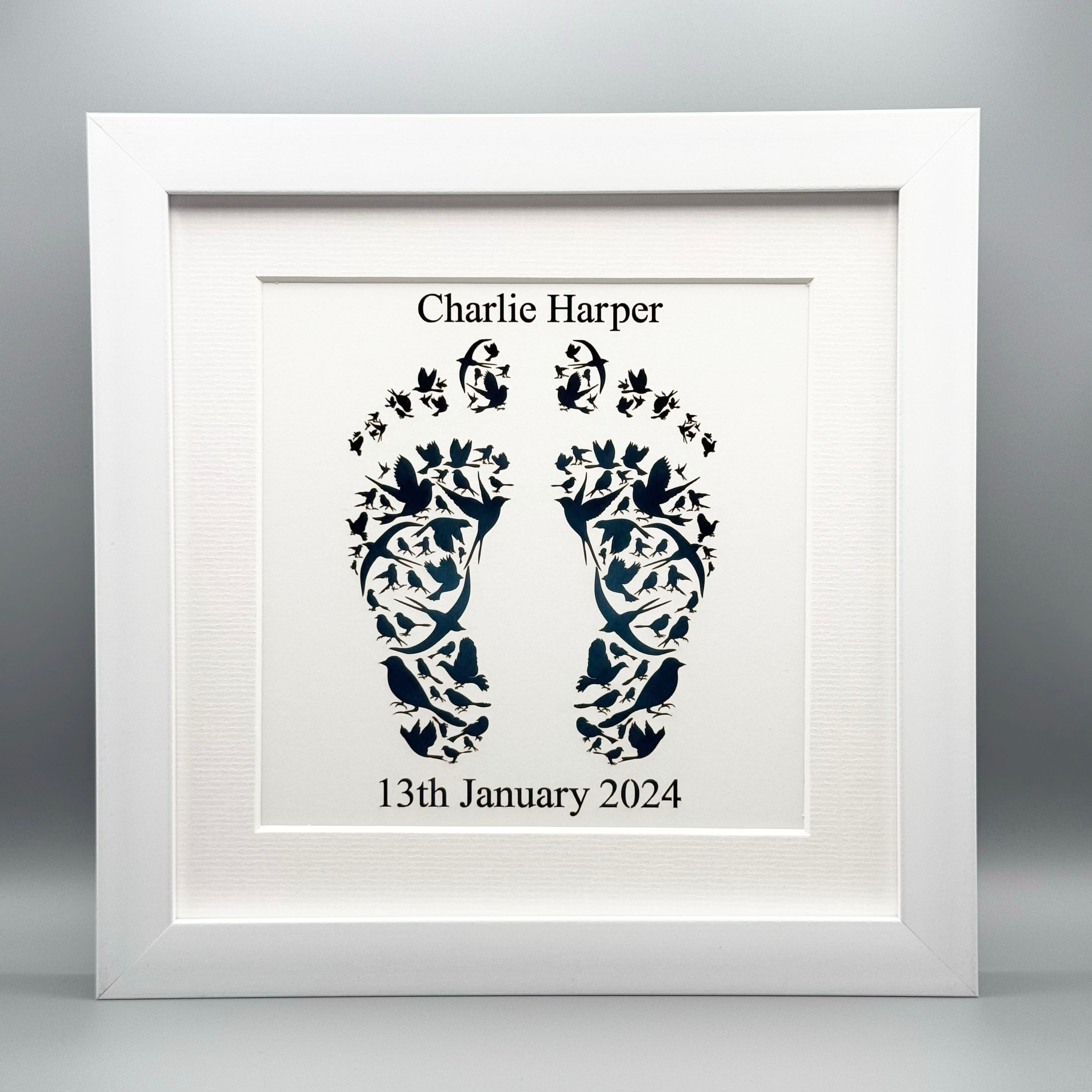 Little Birds Footprint Personalised