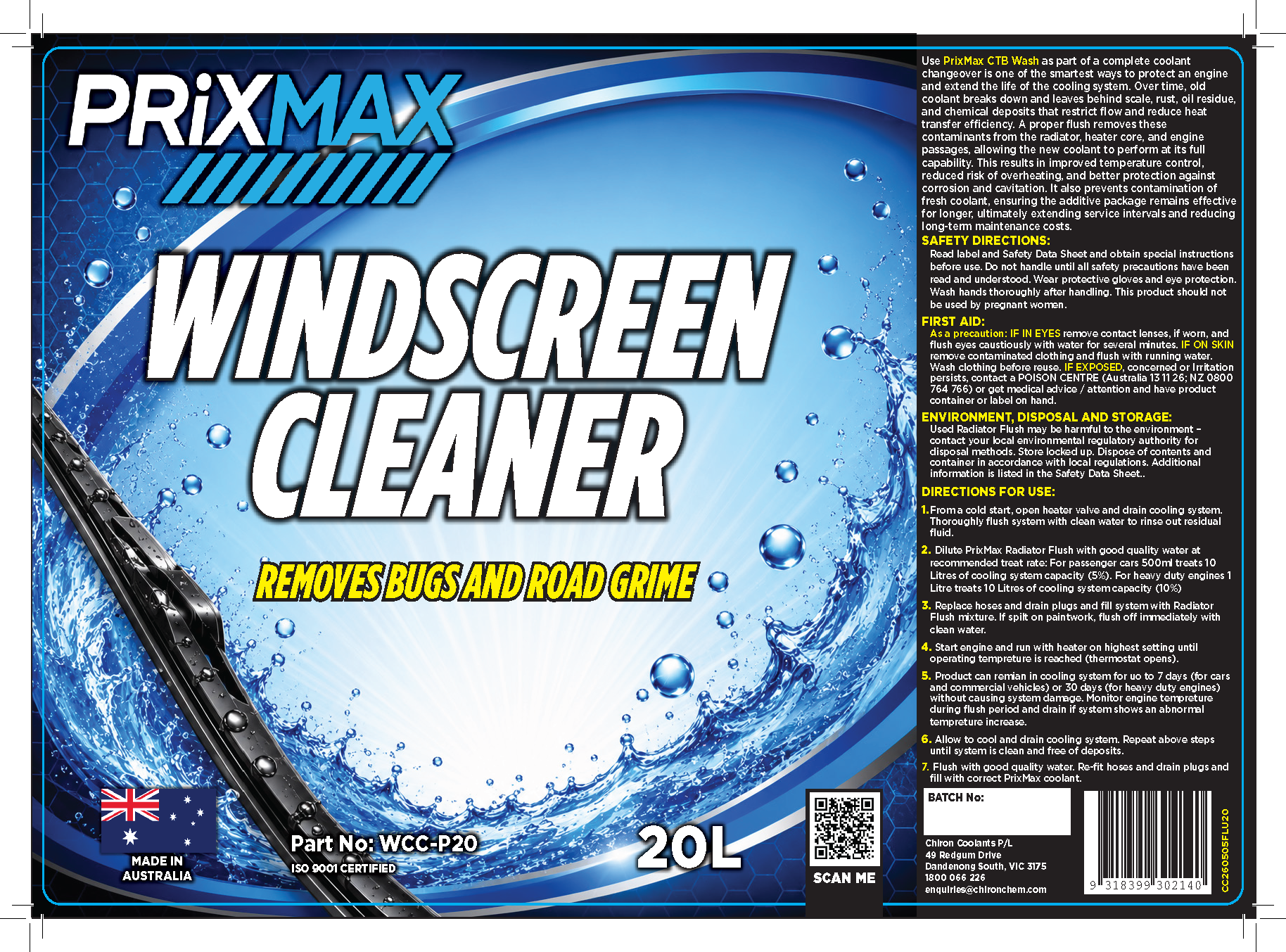 PRiXMAX Windscreen Cleaner
