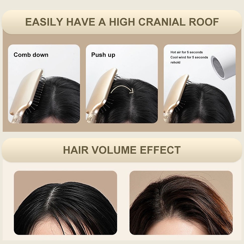 Miniatura: Escova de cabelo CALIYI com almofada de ar para massagem capilar, desembaraçador