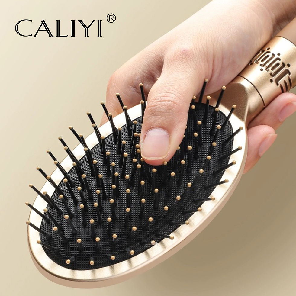 Miniatura: Escova de cabelo CALIYI com almofada de ar para massagem capilar, desembaraçador