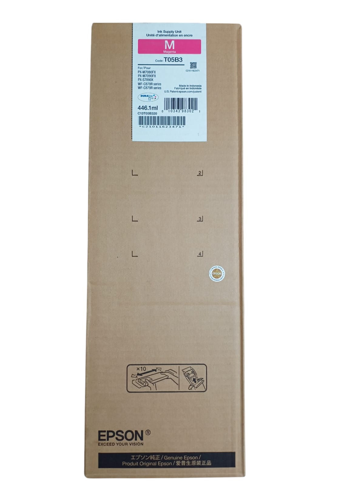 Bolsa de Tinta Epson T05B3 (MAGENTA) – Altíssima Capacidade