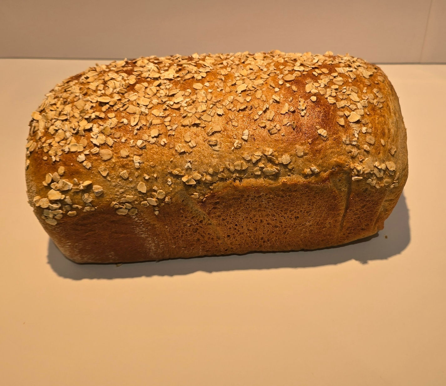Whole Wheat Bread With Oat Topping