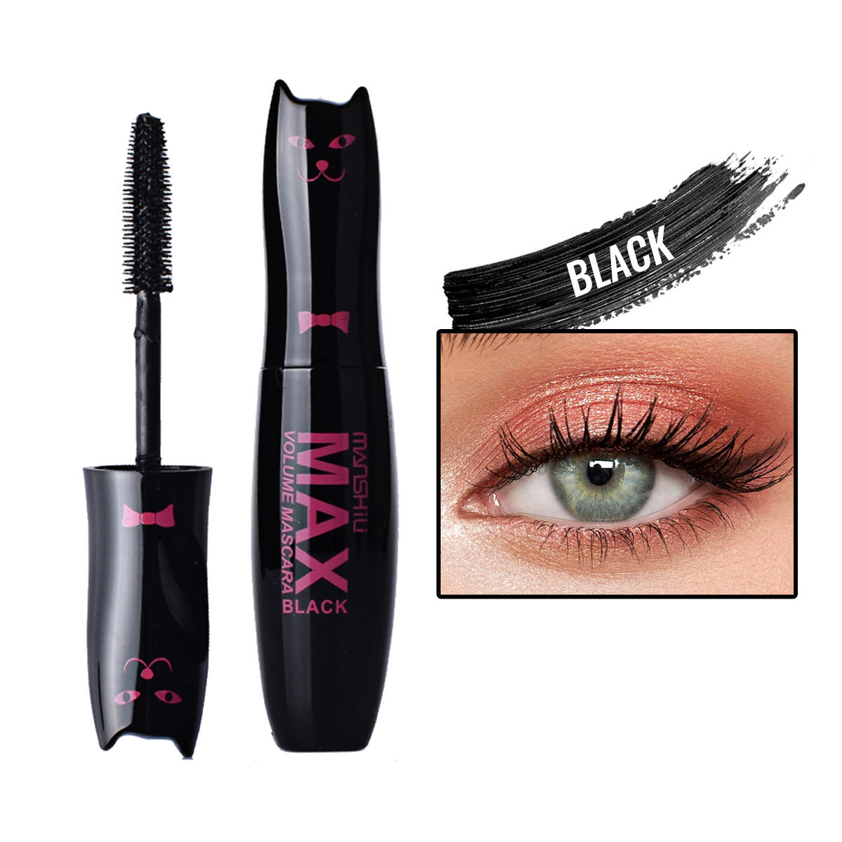 Make Up MAX Volume Curling Mascara Waterproof Thick Lengthening Lash Extention N
