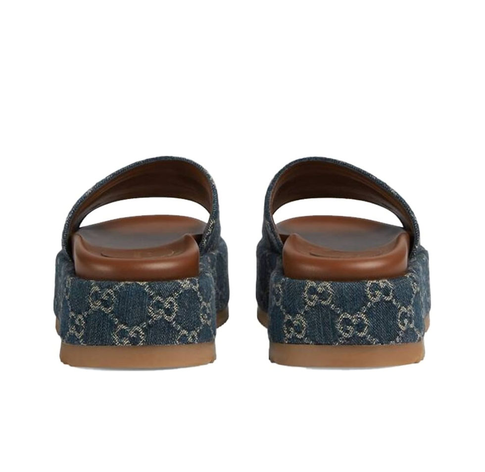 תמונה ממוזערת: Gucci - Women's Platform G Slide / Denim