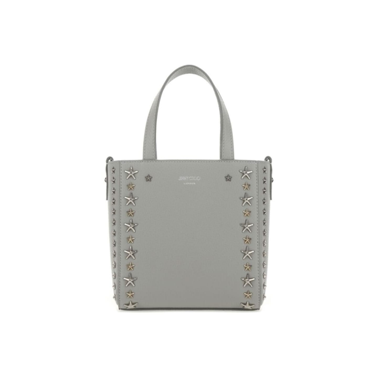 Jimmy Choo - Mini Pegasi Star-Embossed Tote Bag / Grey