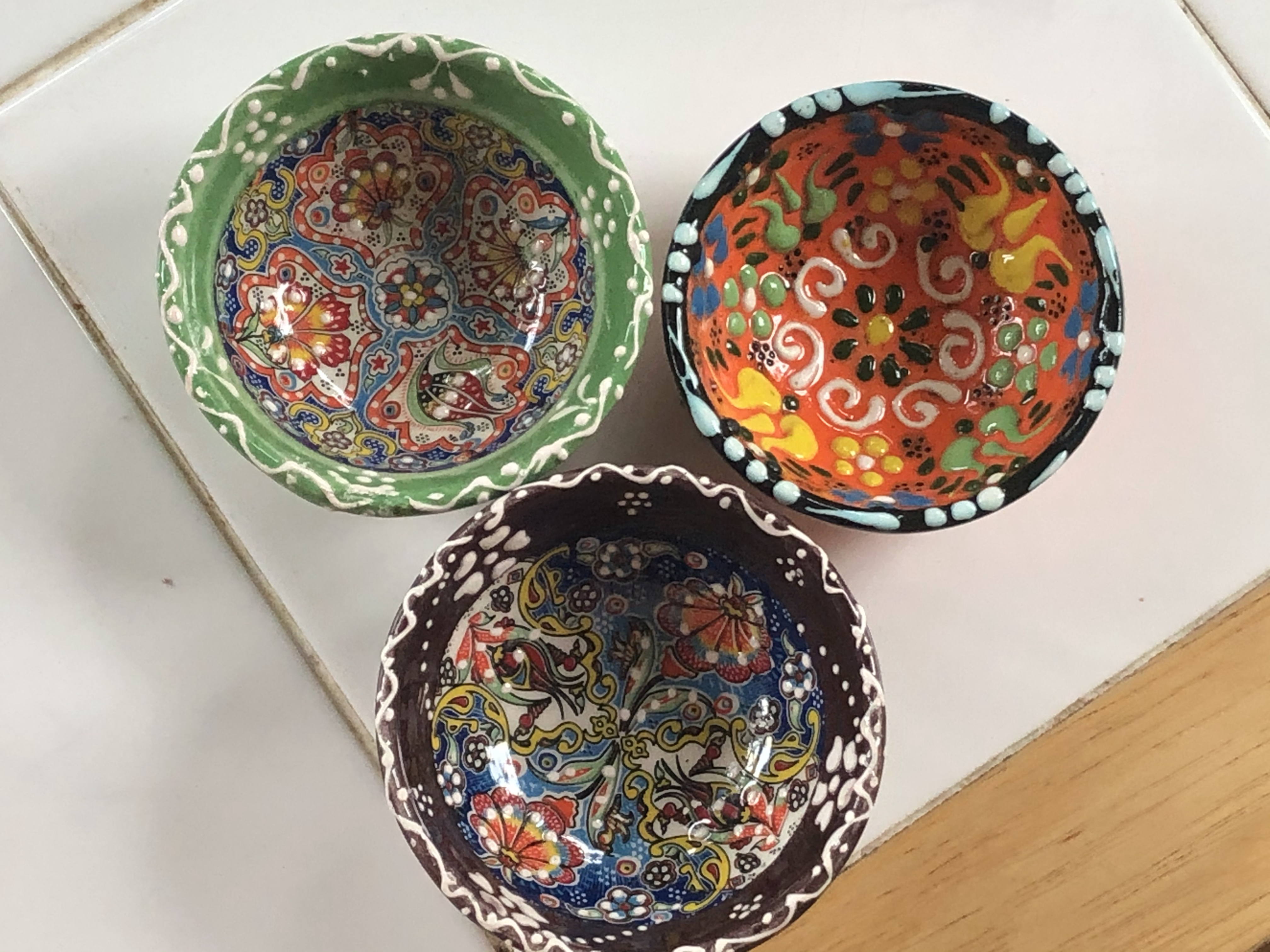 Handpainted bowls 3"