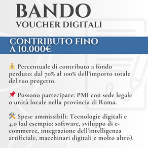 Bando Voucher Digitali - CCIAA Roma