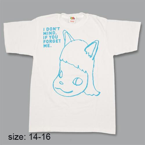 奈良美智 Tシャツ [I don't mind, if you forget me(ブルー)]