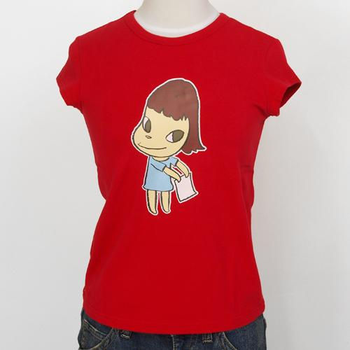 奈良美智 女性用Tシャツ [TAIPEI MOCA(レッド)]