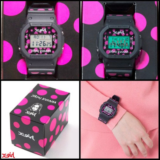【オンラインストア・新商品】草間彌生 展覧会グッズ 腕時計「X-girl×KUSAMA YAYOI×G-SHOCK DW-5600」