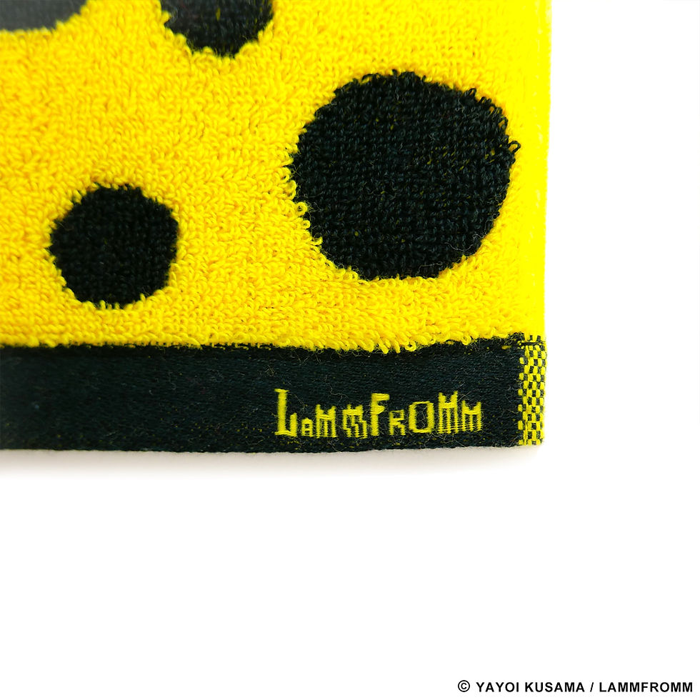 Thumbnail: [ Yayoi Kusama Product ] Yayoi Kusama Polka Dots Towel Handkerchief