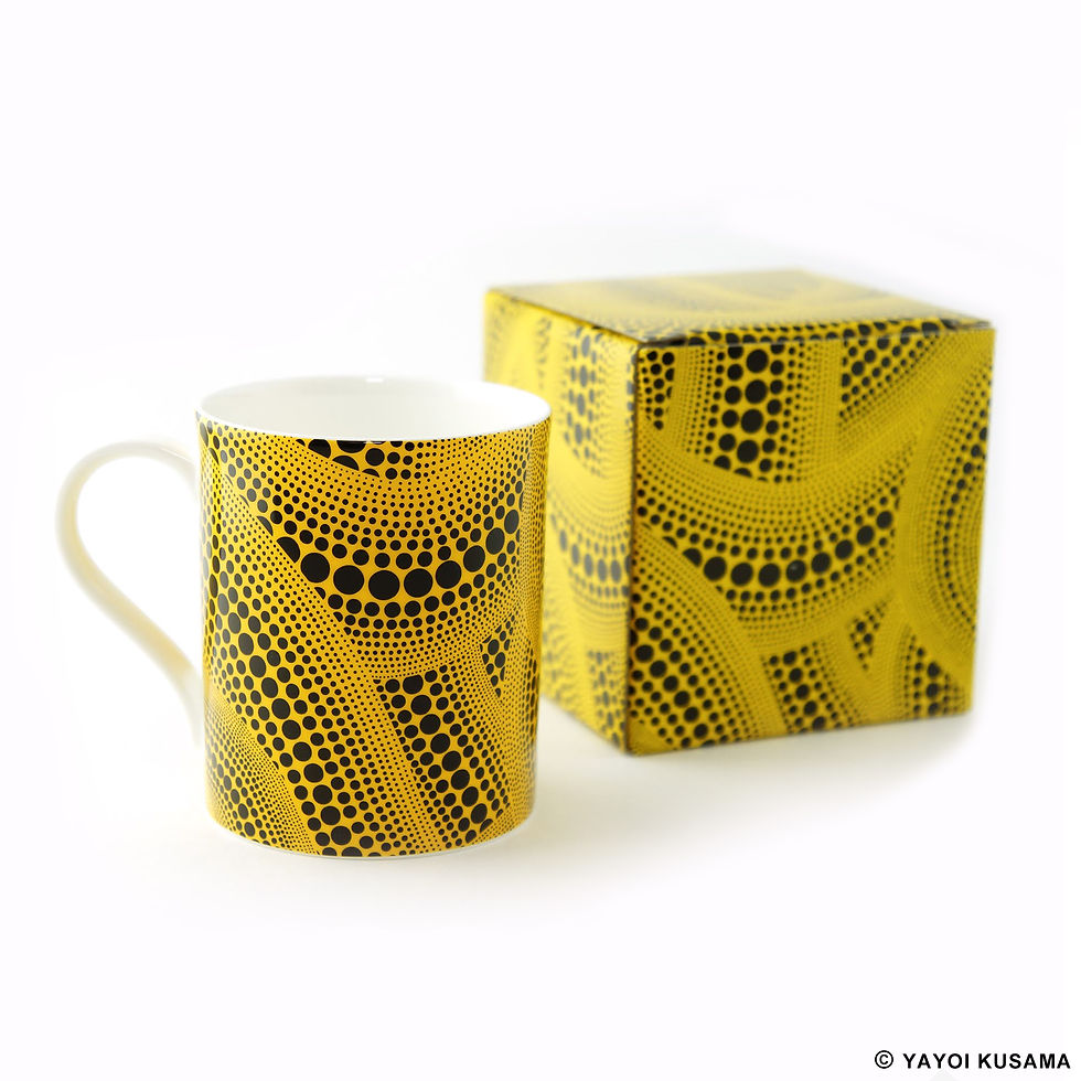 Thumbnail: [ Yayoi Kusama product ] Yayoi Kusama Yellow Tree Mug Cup