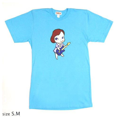 奈良美智 Tシャツ [GIRL WITH BASS(アクアブルー)]