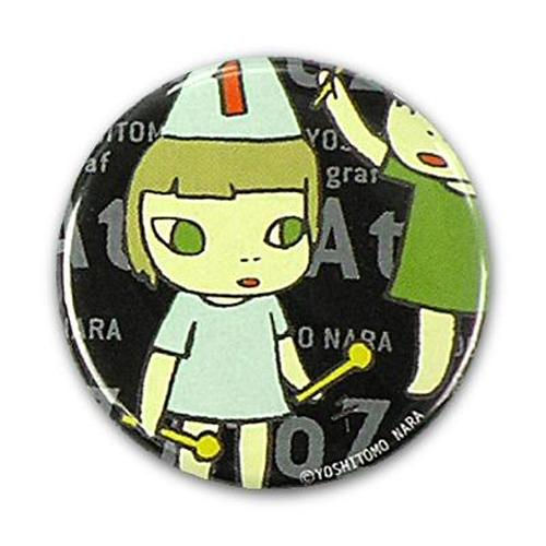 奈良美智 缶バッジ 小 [AtoZ オンナノコ1]