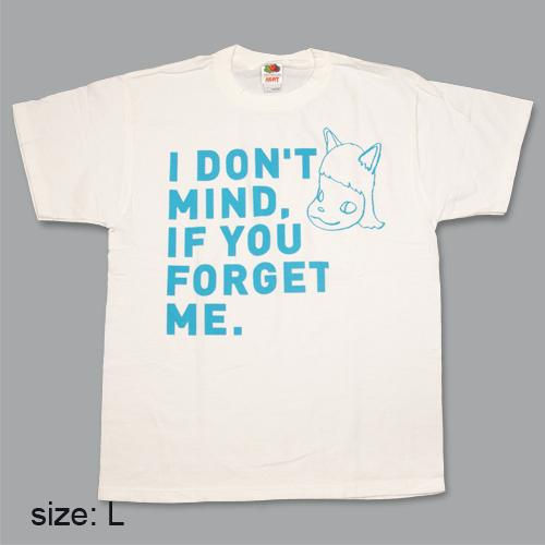奈良美智 Tシャツ [I don't mind, if you forget me(ブルー)]