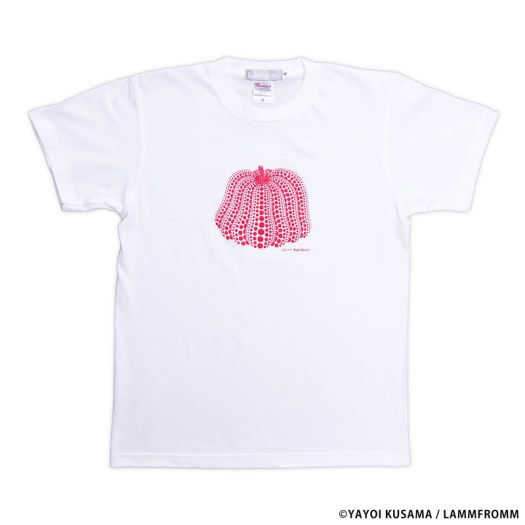草間彌生 Tシャツ [かぼちゃ(ホワイトｘ赤)]