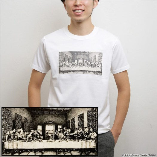 小川信治 Tシャツ [最後の晩餐 イエス(ホワイト)]