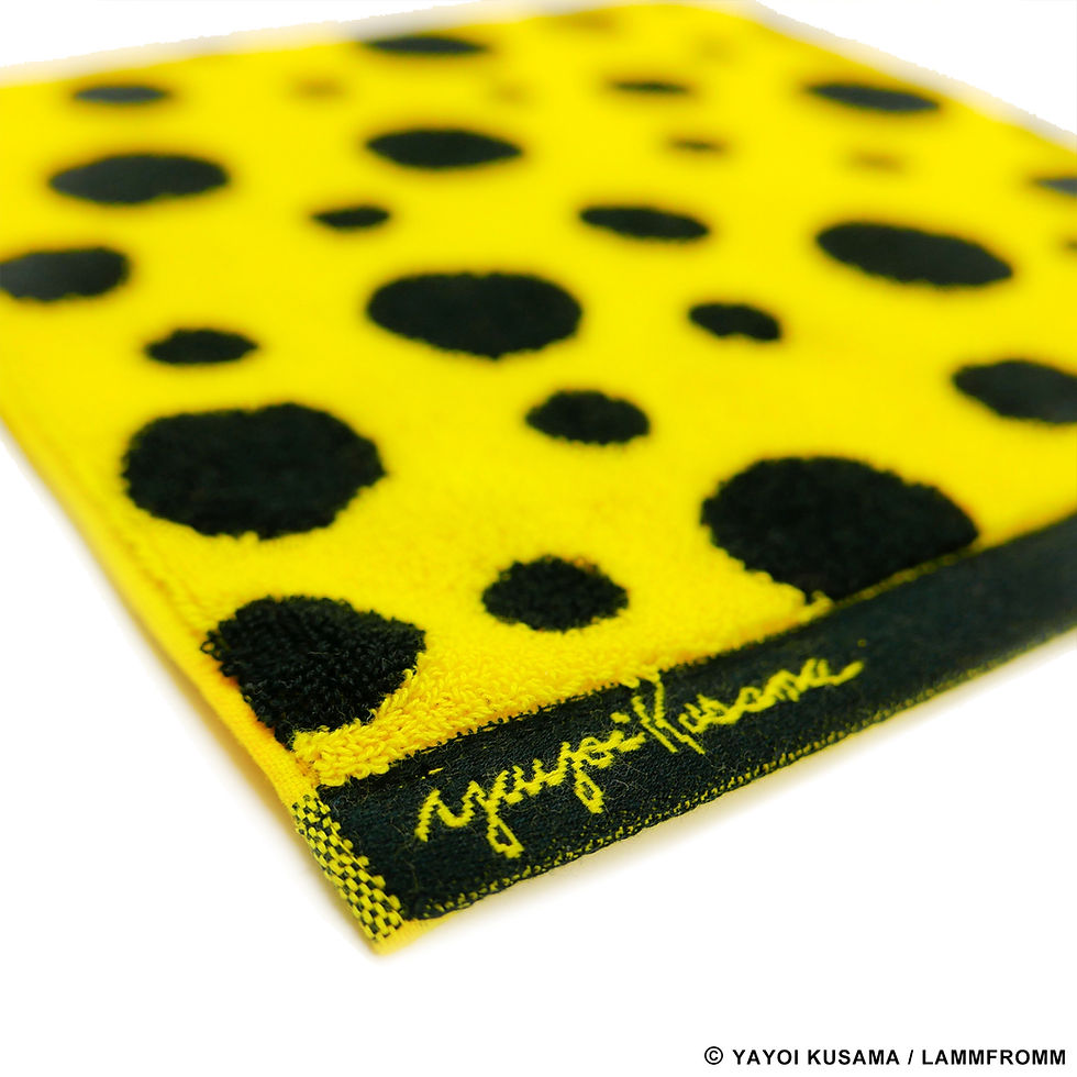 Thumbnail: [ Yayoi Kusama Product ] Yayoi Kusama Polka Dots Towel Handkerchief