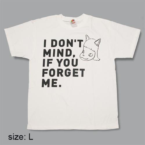 奈良美智 Tシャツ [I don't mind, if you forget me(ブラック)]