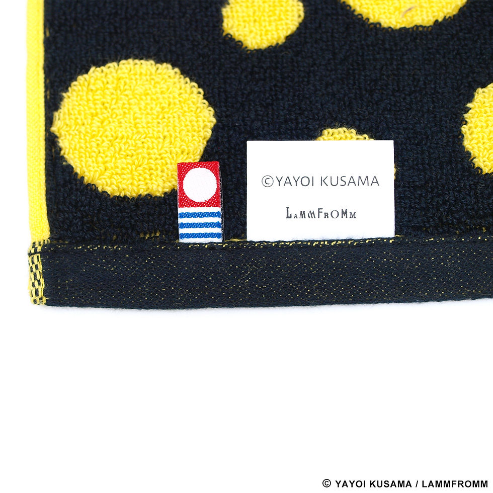 Thumbnail: [ Yayoi Kusama Product ] Yayoi Kusama Polka Dots Towel Handkerchief