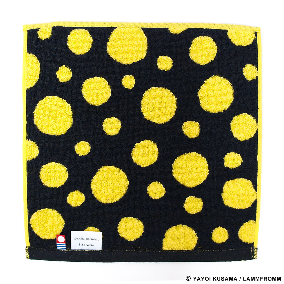 Thumbnail: [ Yayoi Kusama Product ] Yayoi Kusama Polka Dots Towel Handkerchief