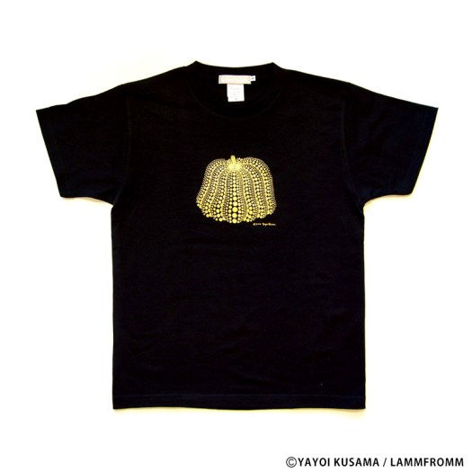 草間彌生 Tシャツ [かぼちゃ(ブラックｘ金)]