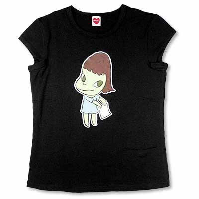 奈良美智 女性用Tシャツ [TAIPEI MOCA(ブラック)]