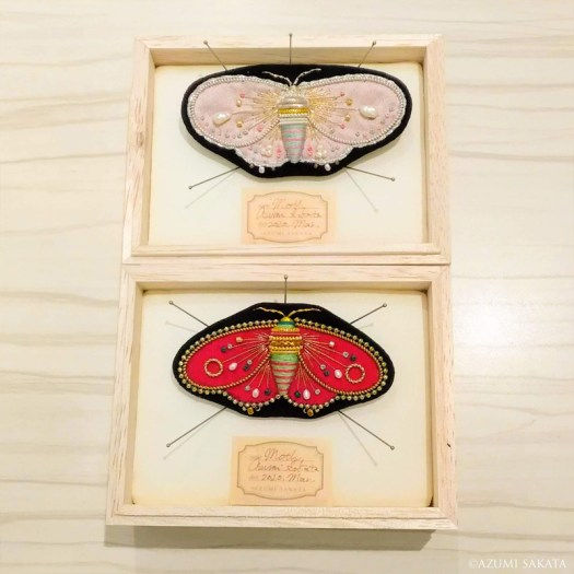 【New!】坂田あづみ ハンドメイド 刺繍ブローチ