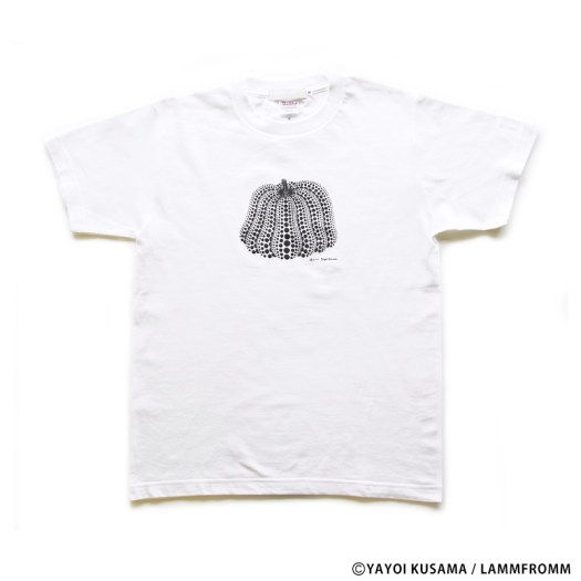草間彌生 Tシャツ [かぼちゃ(ホワイトｘ黒)]