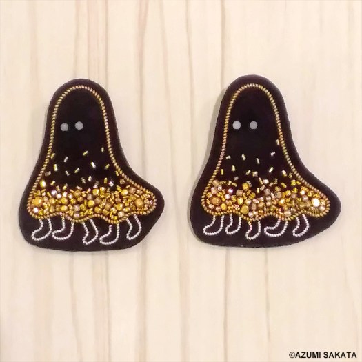 追加入荷】坂田あづみ ハンドメイド 刺繍ブローチ (from ラムフロム