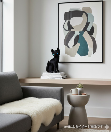 Yoshimasa Tsuchiya Black Kitten Plush | LAMMFROMM