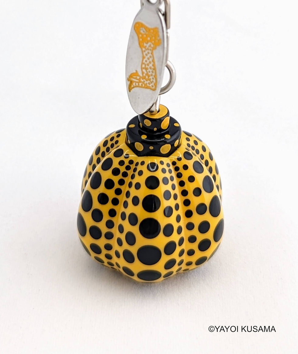 Thumbnail: Yayoi Kusama Pumpkin Charm Key Ring (Yellow)