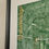 Thumbnail: Framed art print showing zoomed in area of the gold foiled Trowbridge town name