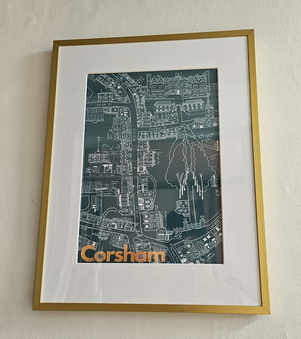 Thumbnail: Foiled Gold A4 Print - Corsham