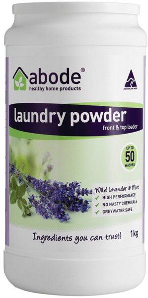Abode Laundry Powder (Front & Top Loader) Wild Lavender & Mint 1kg