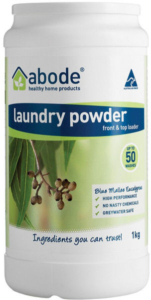 Abode Laundry Powder (Front & Top Loader) Blue Mallee Eucalyptus 1kg