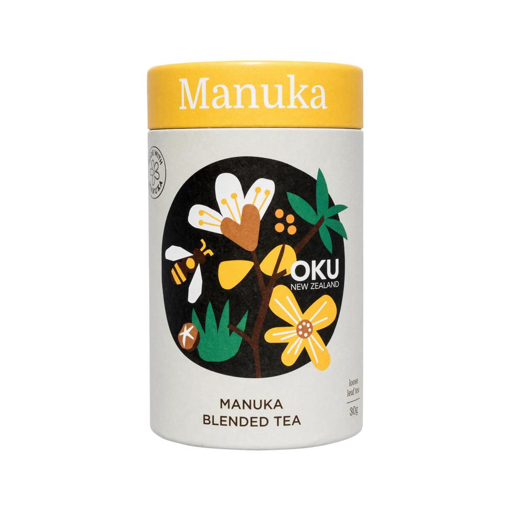OKU NEW ZEALAND MANUKA BLENDED TEA LOOSE LEAF 30G