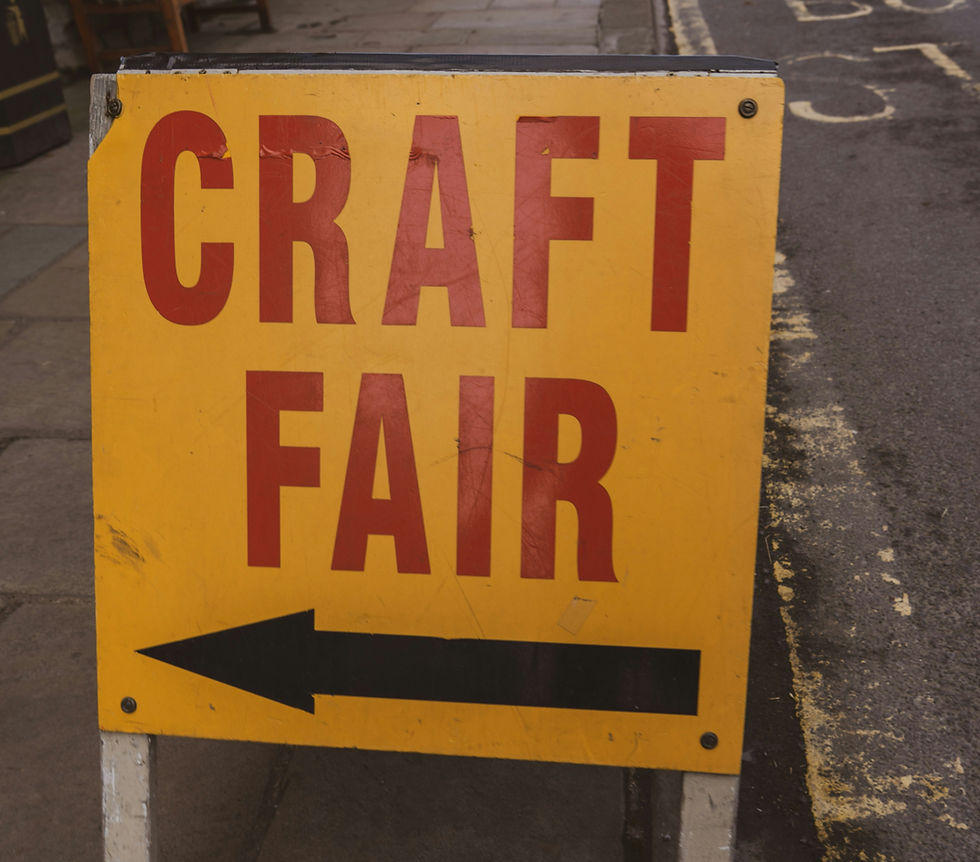 craft fair sign