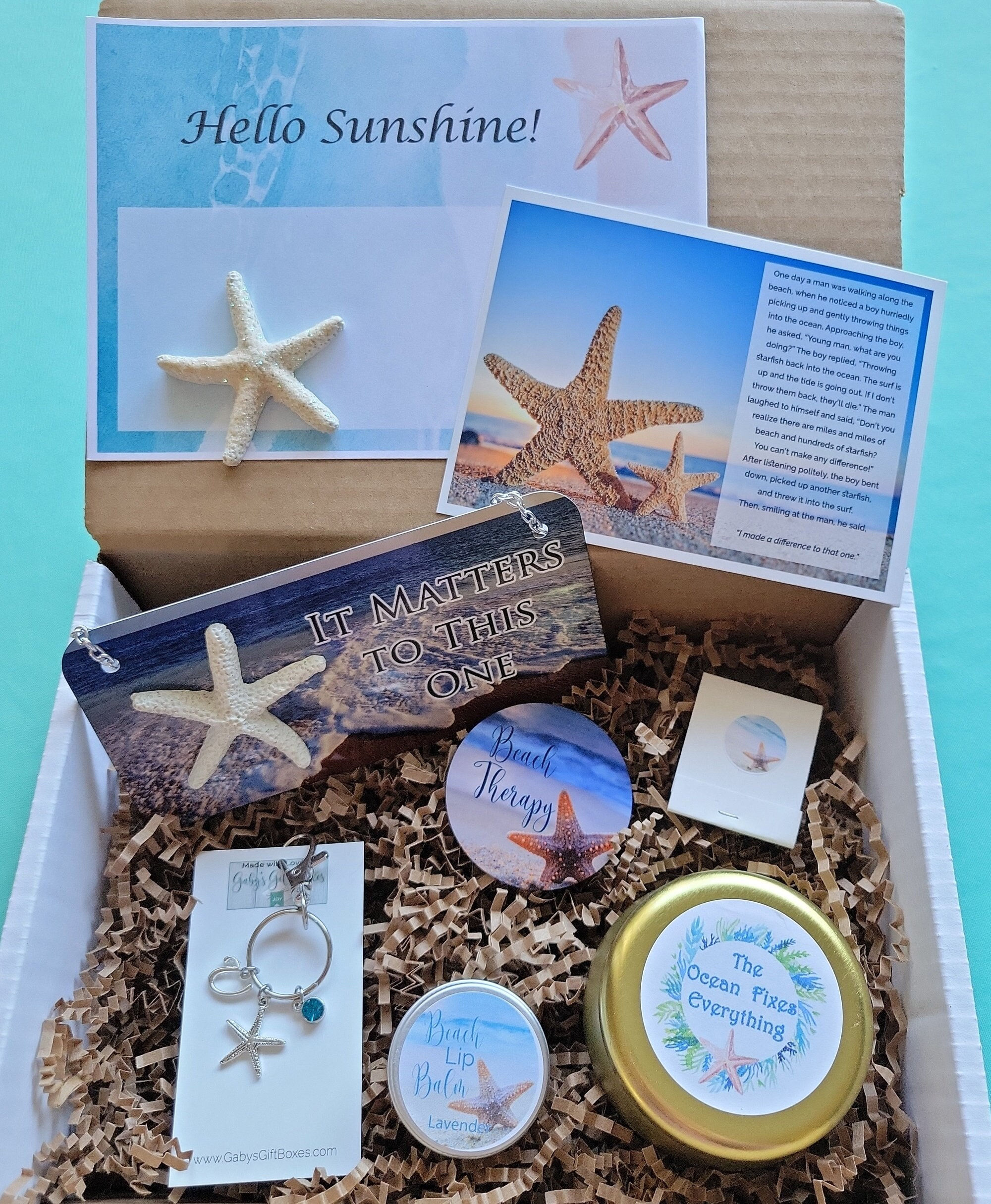 Beach and Starfish Gift Box
